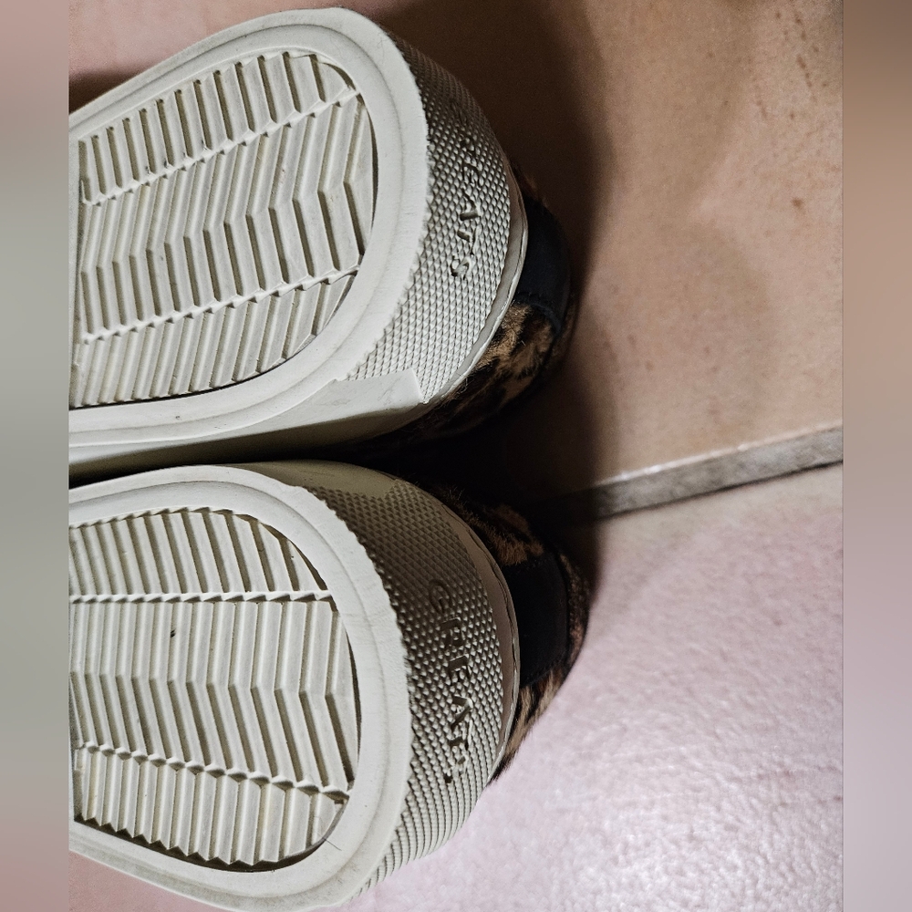 GREATS BROOKLYN Leopard Calf Hair Sneakers - Picture 8 of 12